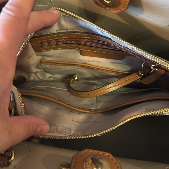 Michael Kors Satchel - Medium. Tan and brown. - Picture 6 of 9